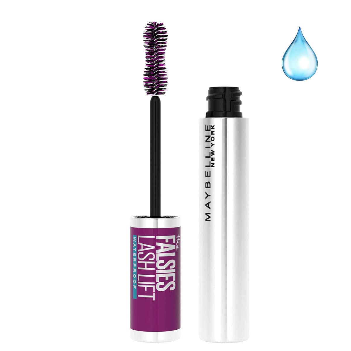 Maybelline Máscara de pestañas voluminizadora y alargadora Falsies Lash Lift Waterproof