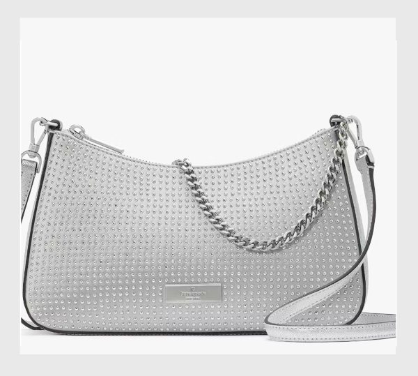 Kate Spade bolso pequeño color plata - Imagen 3