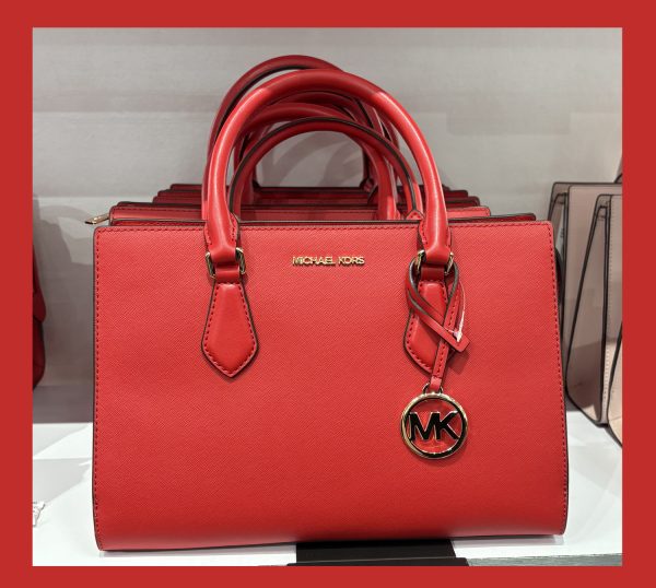 Michael Kors Bolso mediano color rojo