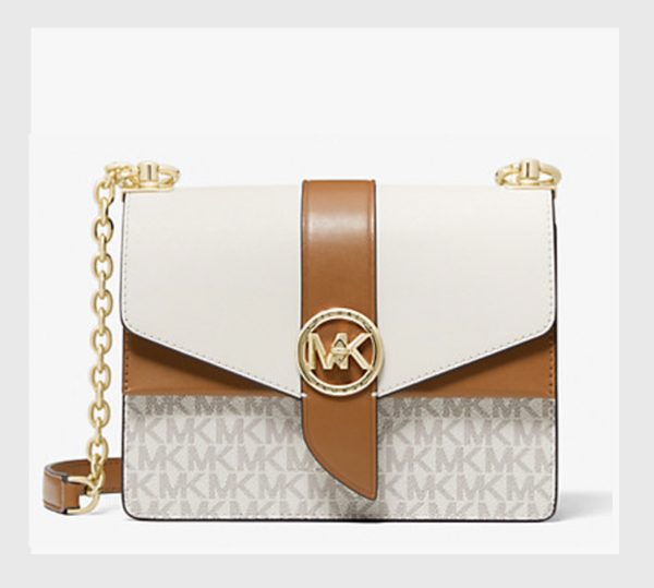 Michael Kors bolso pequeño color beige con marrón