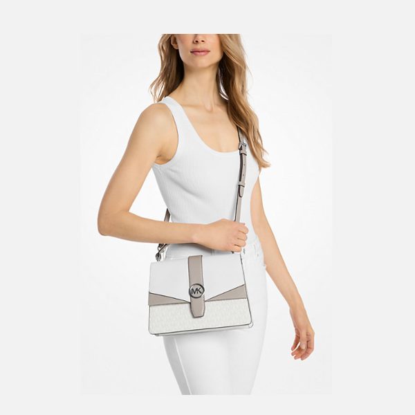 Michael Kors bolso pequeño en colores: blanco, negro. - Imagen 3